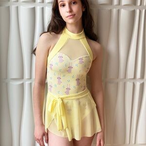 Eleve Dancewear Elsa Leotard with Bunny Print